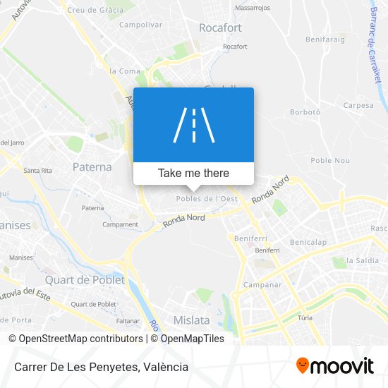 Carrer De Les Penyetes map