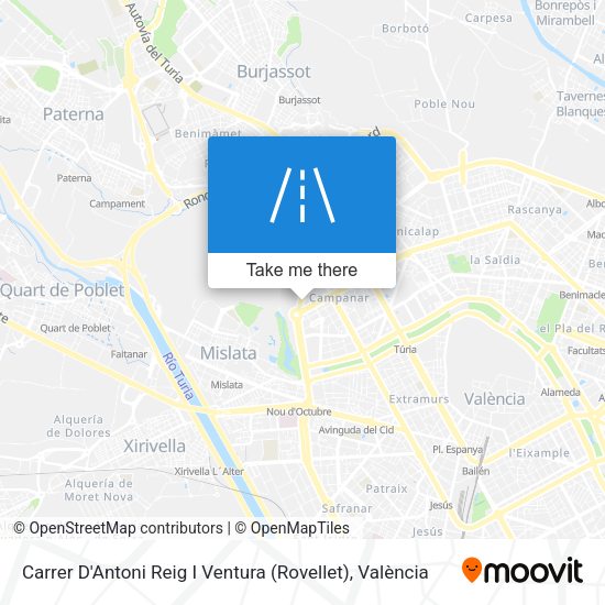 Carrer D'Antoni Reig I Ventura (Rovellet) map