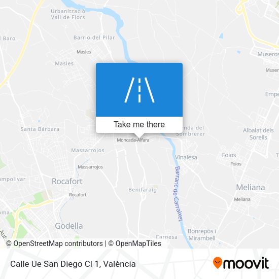 Calle Ue San Diego Cl 1 map