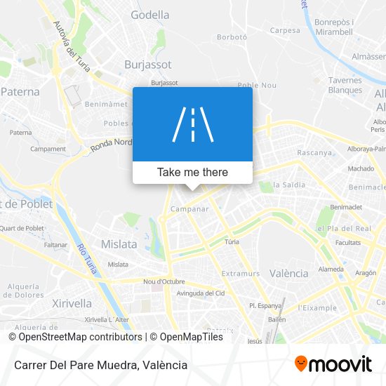 Carrer Del Pare Muedra map