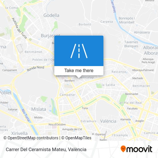 Carrer Del Ceramista Mateu map