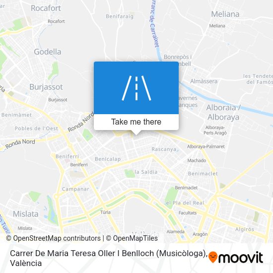 Carrer De Maria Teresa Oller I Benlloch (Musicòloga) map