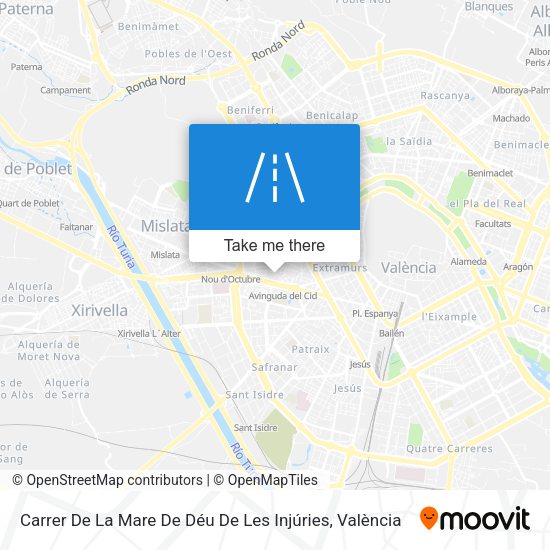Carrer De La Mare De Déu De Les Injúries map