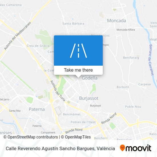 Calle Reverendo Agustín Sancho Bargues map