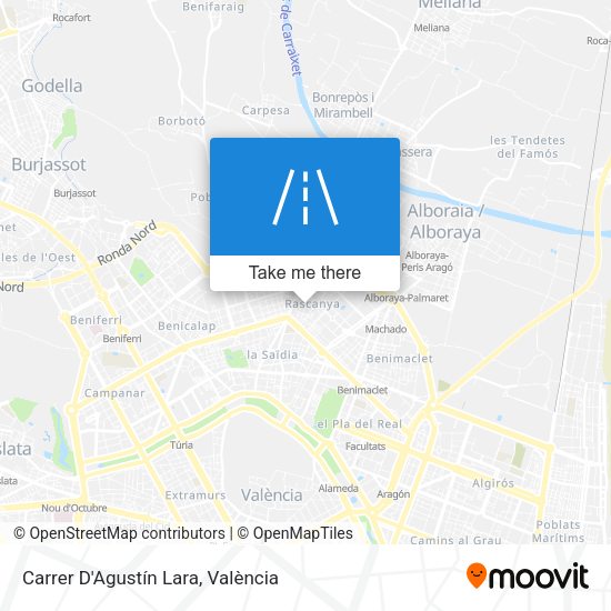 Carrer D'Agustín Lara map