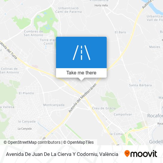 mapa Avenida De Juan De La Cierva Y Codorniu