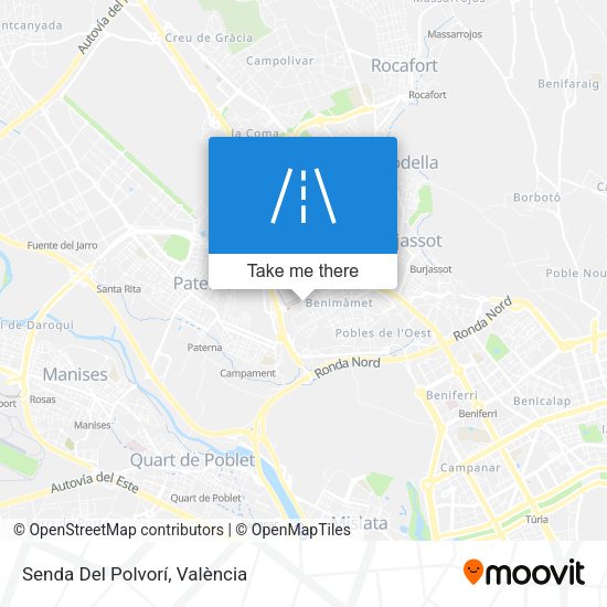 Senda Del Polvorí map
