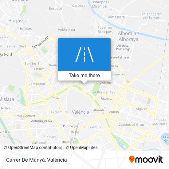 Carrer De Manyà map