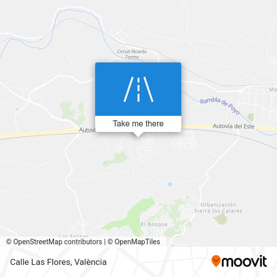 Calle Las Flores map