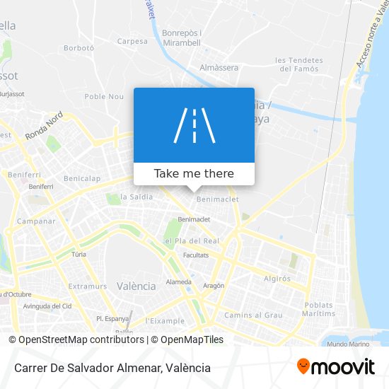 mapa Carrer De Salvador Almenar