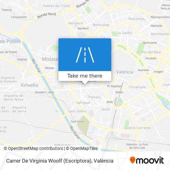 Carrer De Virginia Woolf (Escriptora) map