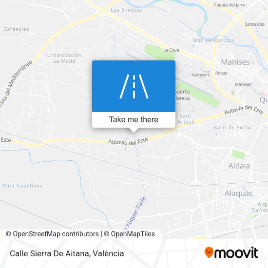 Calle Sierra De Aitana map
