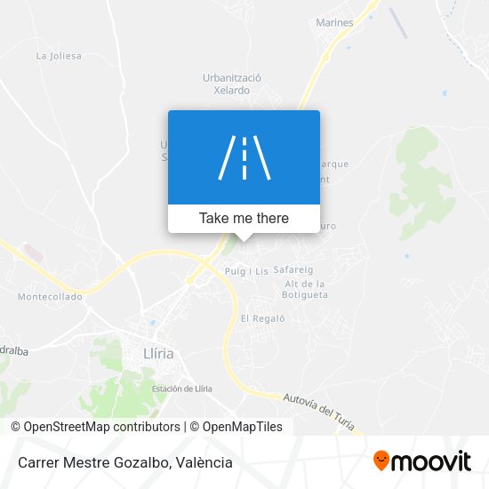 Carrer Mestre Gozalbo map