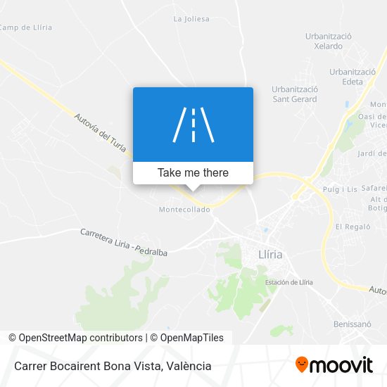 Carrer Bocairent Bona Vista map