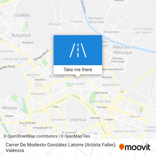 Carrer De Modesto González Latorre (Artista Faller) map