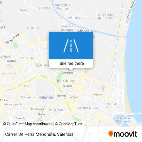 Carrer De Peris Mencheta map
