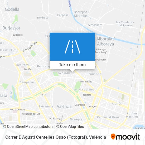Carrer D'Agustí Centelles Ossó (Fotògraf) map