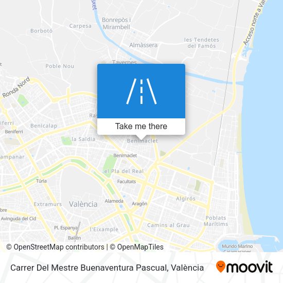Carrer Del Mestre Buenaventura Pascual map