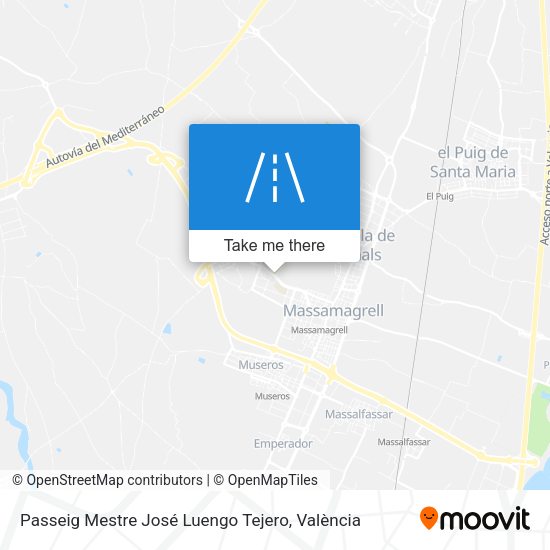 Passeig Mestre José Luengo Tejero map