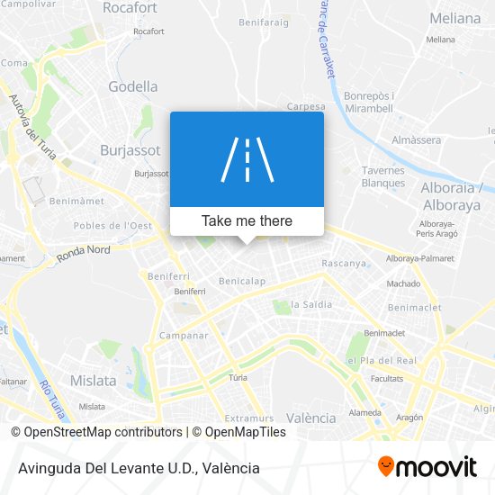 Avinguda Del Levante U.D. map