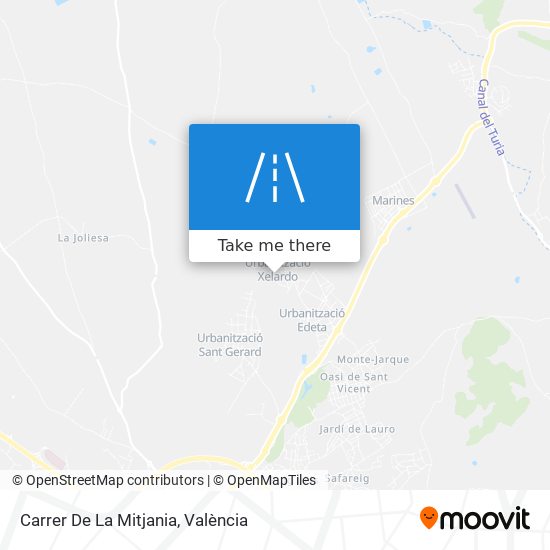Carrer De La Mitjania map