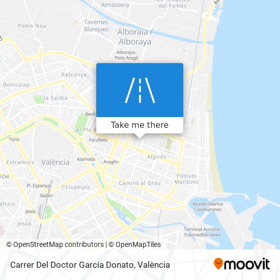 mapa Carrer Del Doctor García Donato