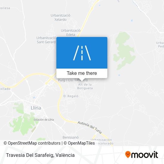 Travesia Del Sarafeig map