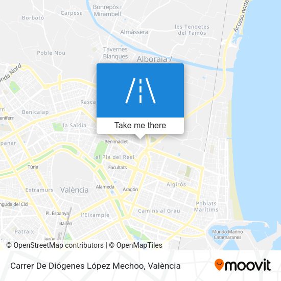 Carrer De Diógenes López Mechoo map