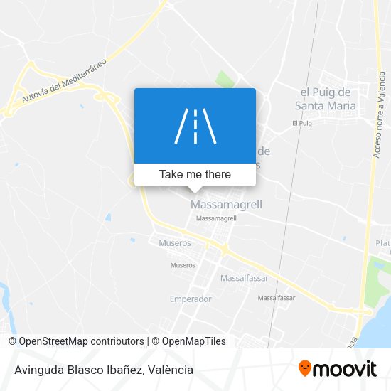 Avinguda Blasco Ibañez map