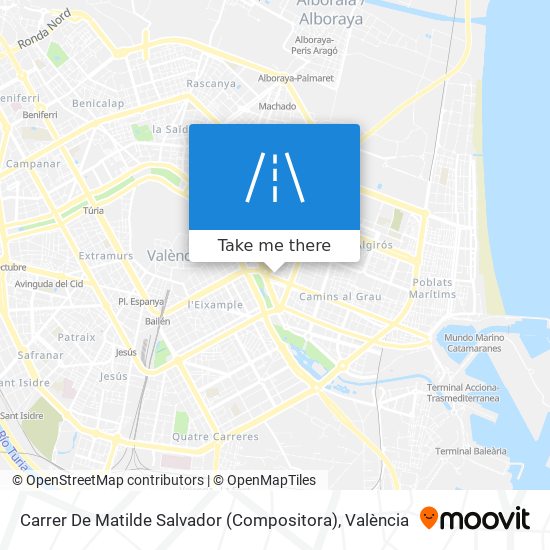 Carrer De Matilde Salvador (Compositora) map