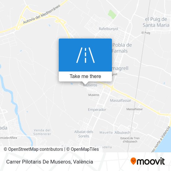 Carrer Pilotaris De Museros map