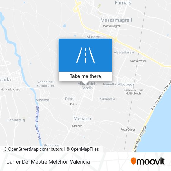 Carrer Del Mestre Melchor map