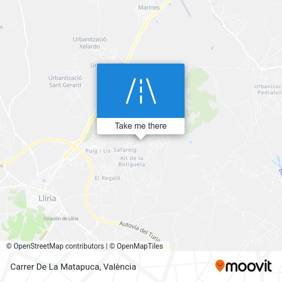 Carrer De La Matapuca map