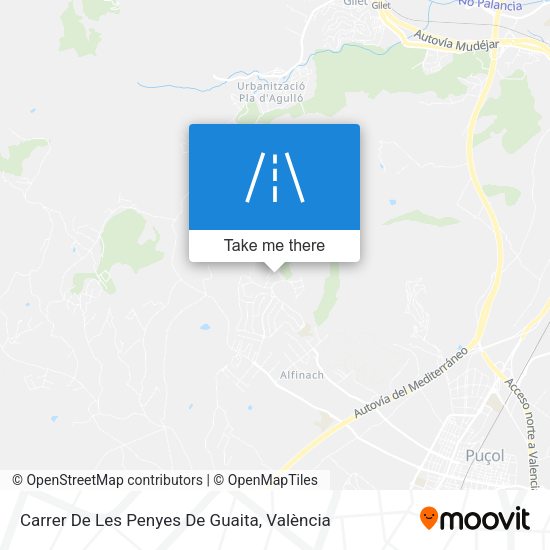 Carrer De Les Penyes De Guaita map