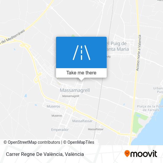 Carrer Regne De València map