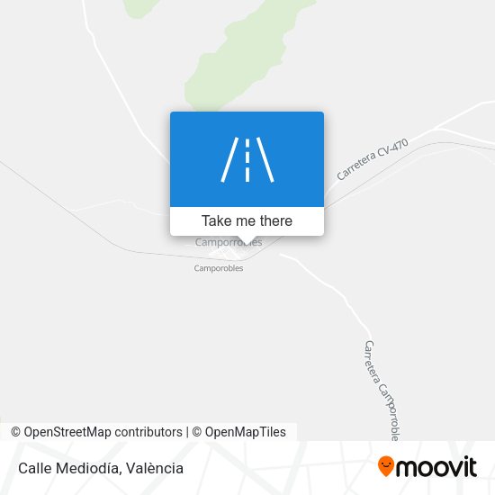 Calle Mediodía map