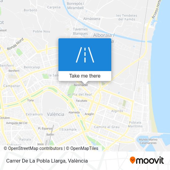 Carrer De La Pobla Llarga map