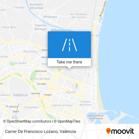 Carrer De Francisco Lozano map