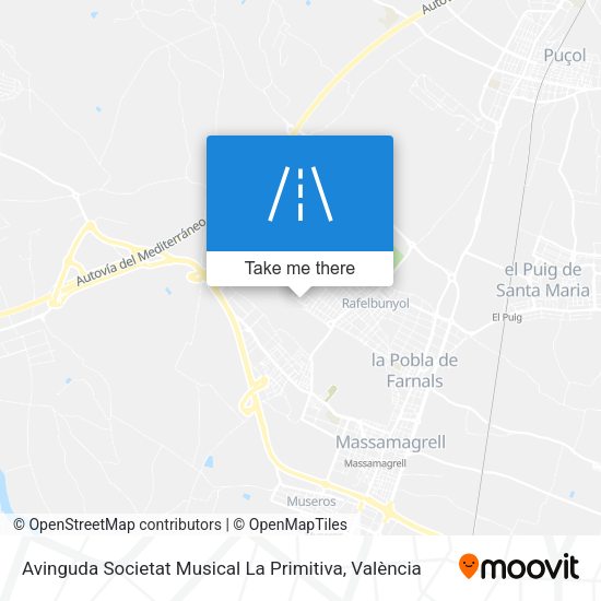 Avinguda Societat Musical La Primitiva map