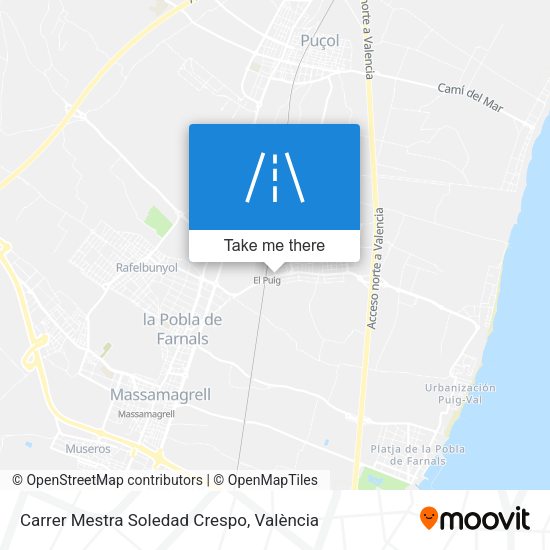 Carrer Mestra Soledad Crespo map