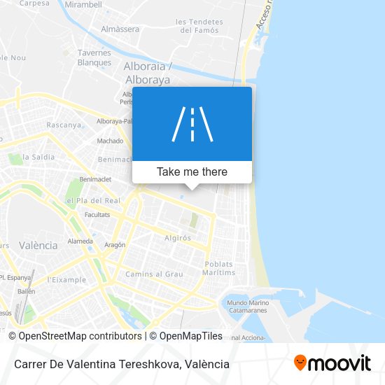 Carrer De Valentina Tereshkova map