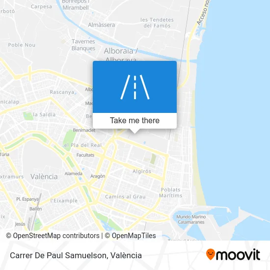 Carrer De Paul Samuelson map