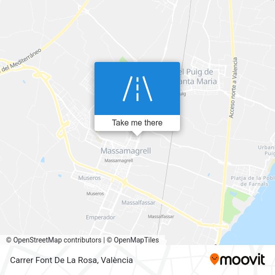 Carrer Font De La Rosa map