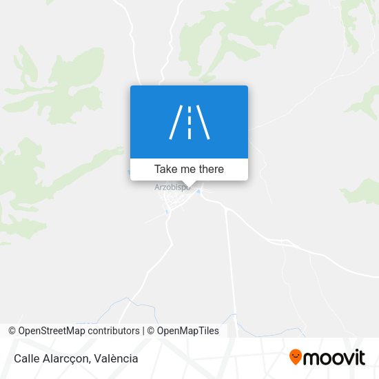 Calle Alarcçon map