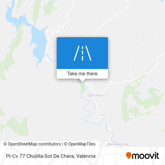 Pr-Cv 77 Chulilla-Sot De Chera map