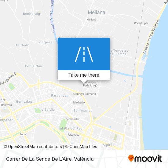 Carrer De La Senda De L'Aire map