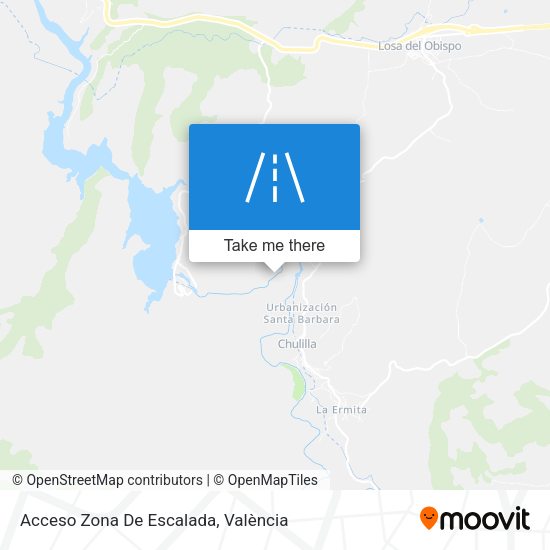 Acceso Zona De Escalada map