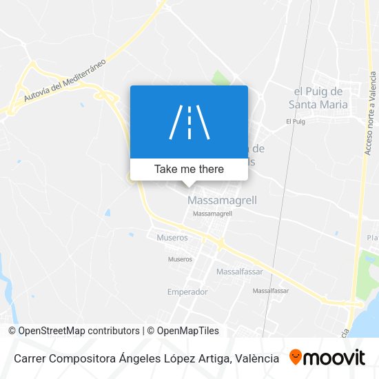 Carrer Compositora Ángeles López Artiga map