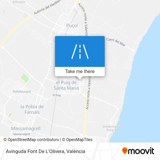 Avinguda Font De L'Olivera map