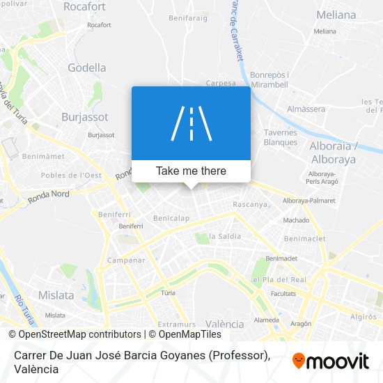 Carrer De Juan José Barcia Goyanes (Professor) map